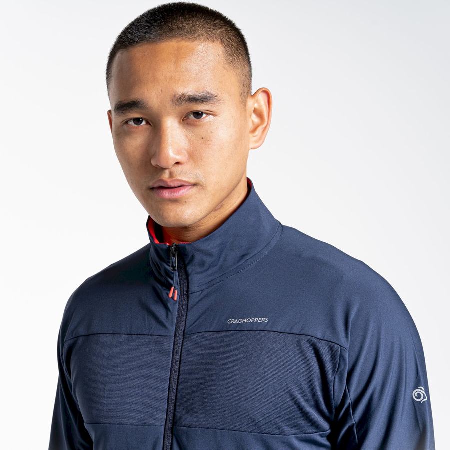 Blue Navy Craghoppers NosiLife Valens Men's Jackets | NZU621DF