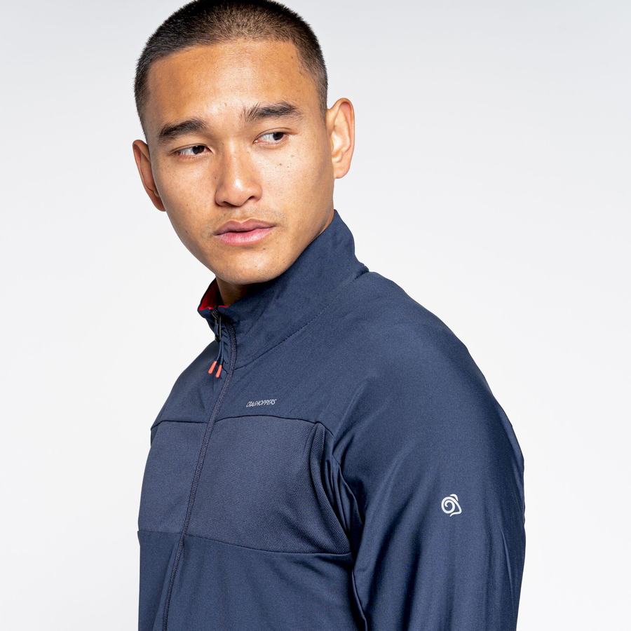 Blue Navy Craghoppers NosiLife Valens Men's Jackets | NZU621DF