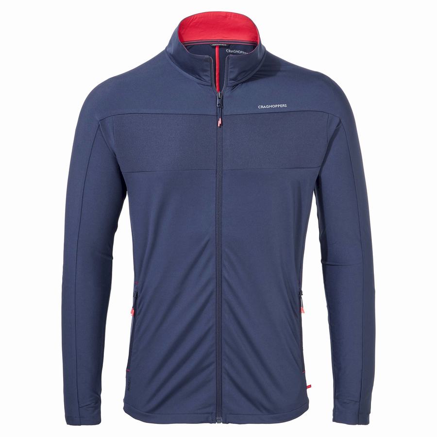 Blue Navy Craghoppers NosiLife Valens Men's Jackets | NZU621DF