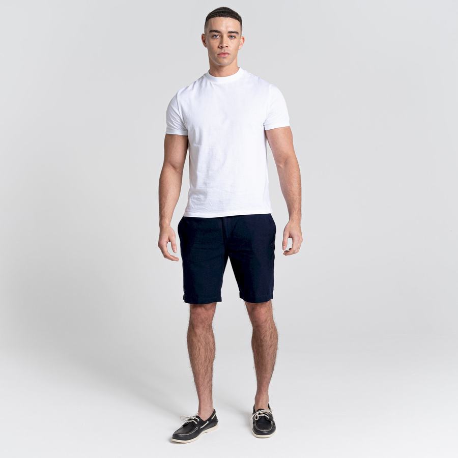 Blue Navy Craghoppers Nosibotanical Buck Men's Shorts | CXP1383RA