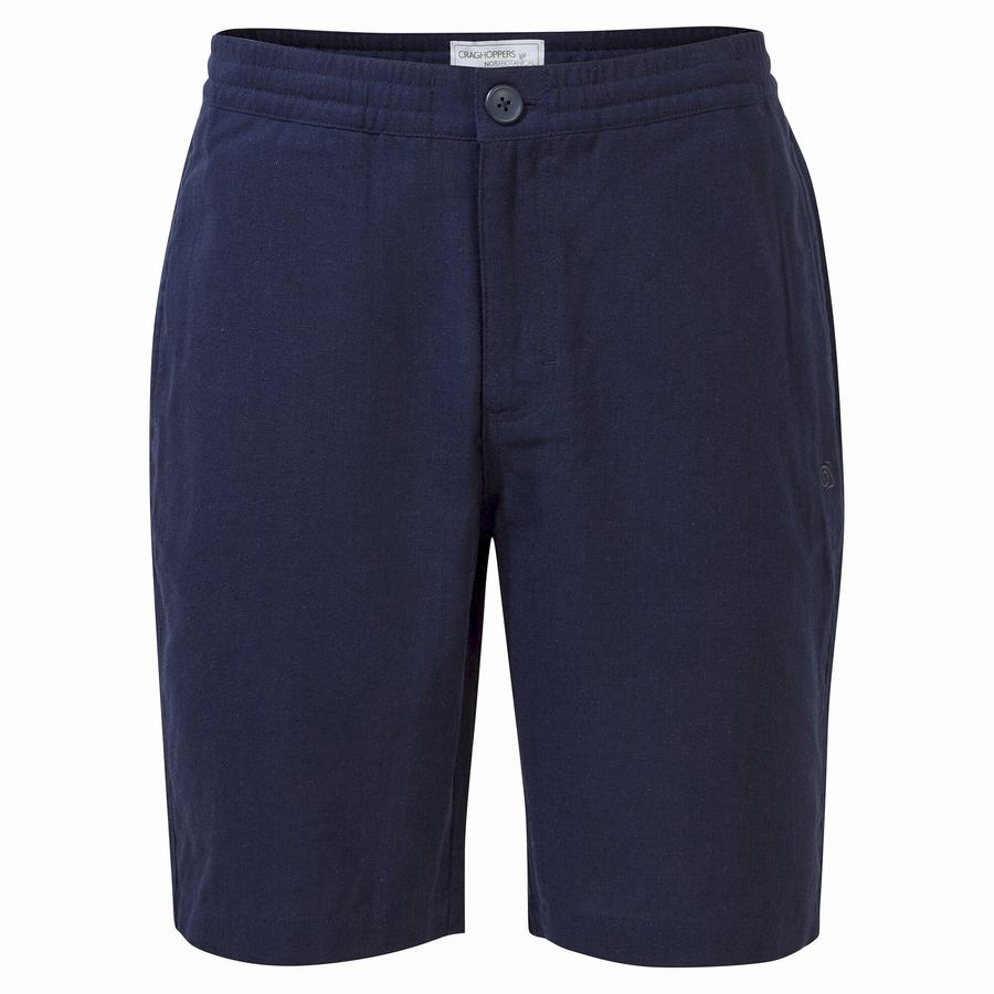 Blue Navy Craghoppers Nosibotanical Buck Men's Shorts | CXP1383RA