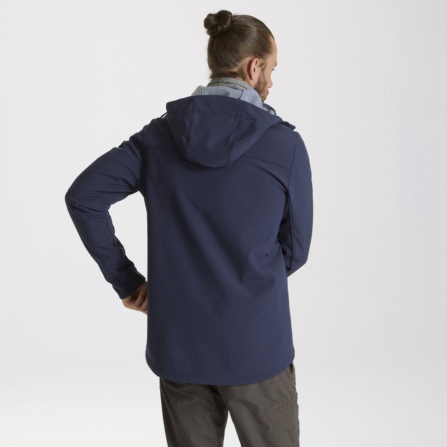 Blue Navy Craghoppers Oswin Insulated Hooded Men's Jackets | FSR9350EA