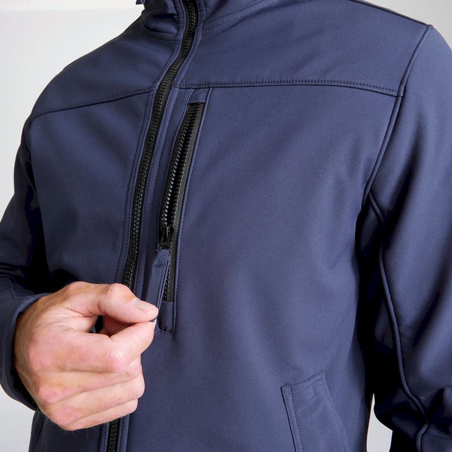 Blue Navy Craghoppers Oswin Insulated Hooded Men's Jackets | FSR9350EA