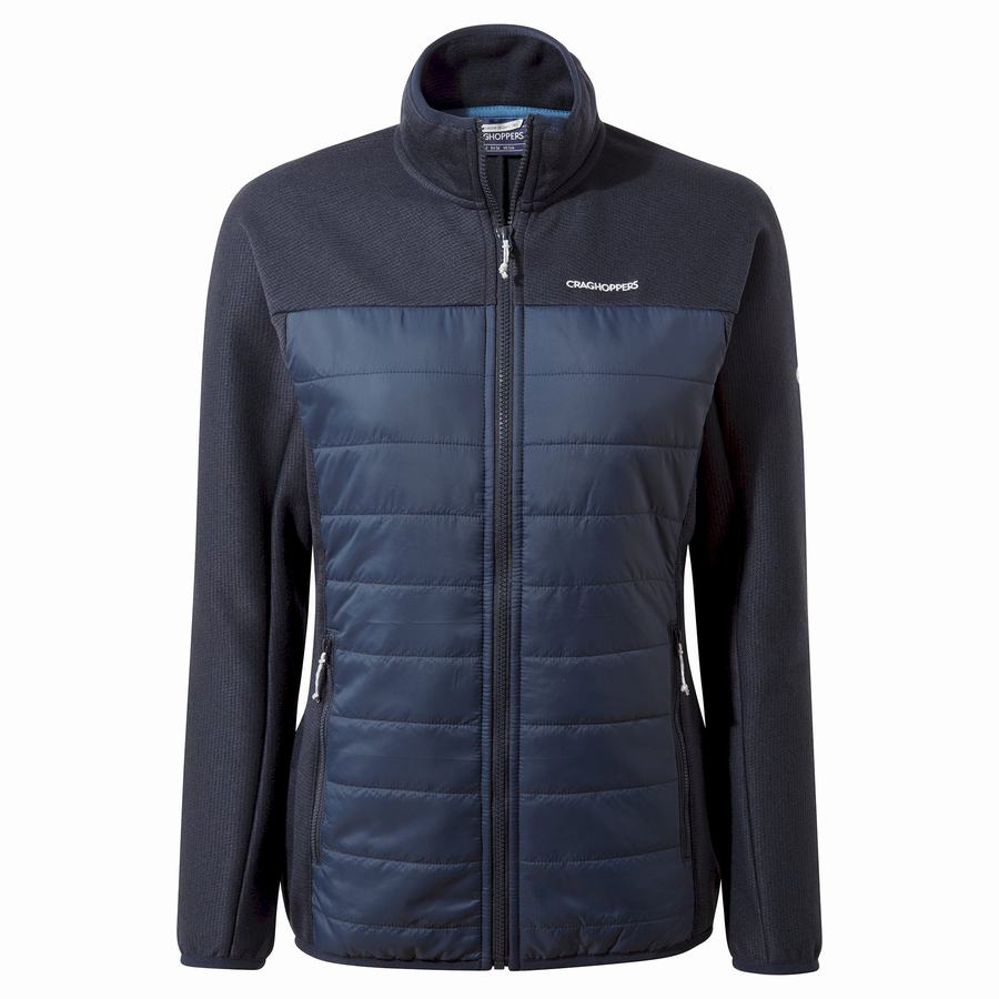 Blue Navy Craghoppers Regina Hybrid Women's Jackets | SXM9886AU