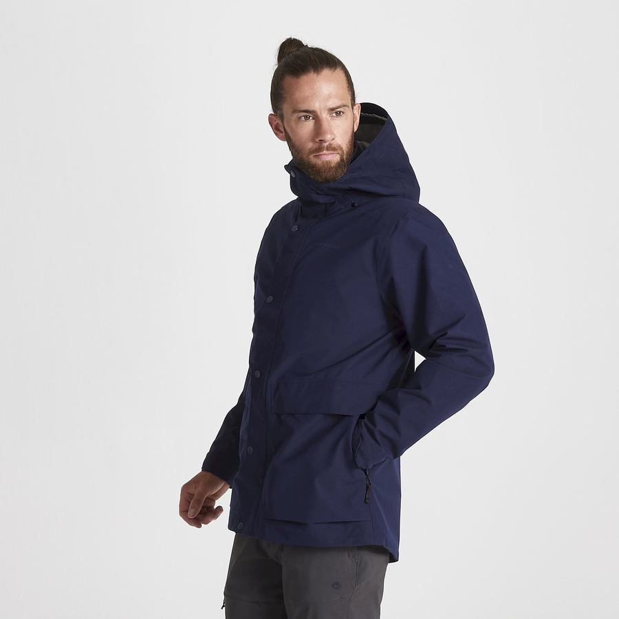 Blue Navy Craghoppers Talo GORE-TEX Men's Jackets | ZPP5620TA