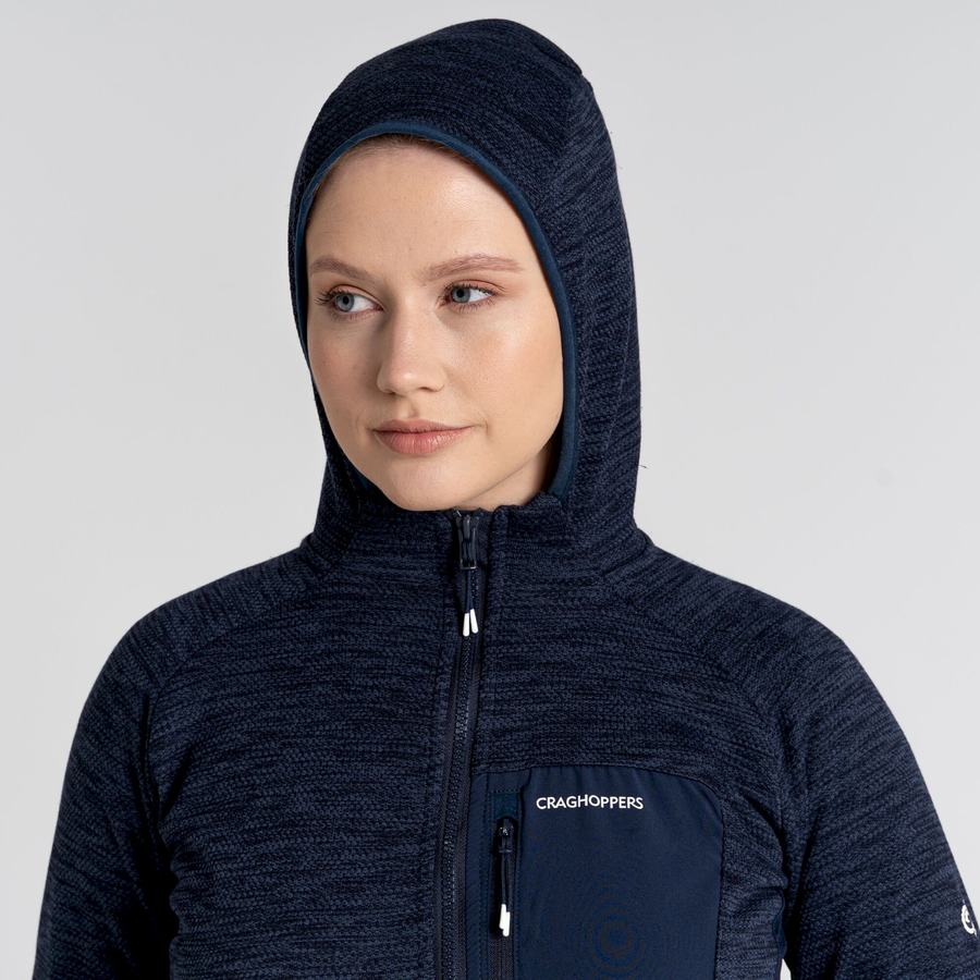 Blue Navy Craghoppers Trina Hooded Women's Jackets | SHZ8966PD