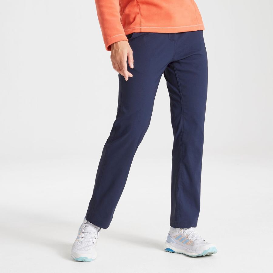 Blue Navy Craghoppers Verve Women's Trousers | GPQ9745HZ