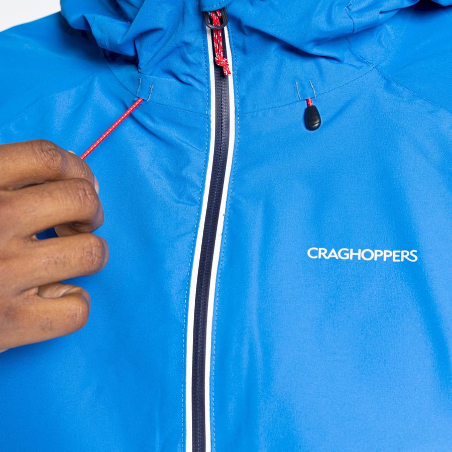 Blue Navy Craghoppers Waterproof Atlas Men's Jackets | WIC4461JS