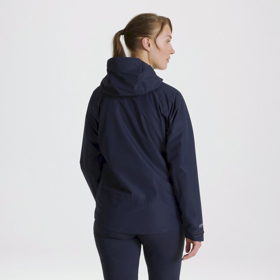 Blue Navy Craghoppers Waterproof Atlas Women's Jackets | ULK206ME