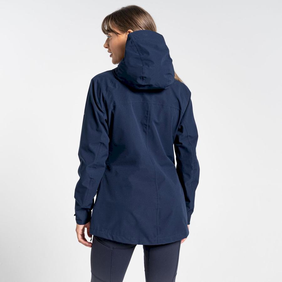 Blue Navy Craghoppers Waterproof Caldbeck Women's Jackets | DDV981IZ