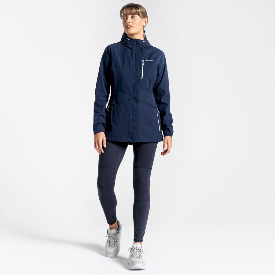 Blue Navy Craghoppers Waterproof Caldbeck Women's Jackets | DDV981IZ