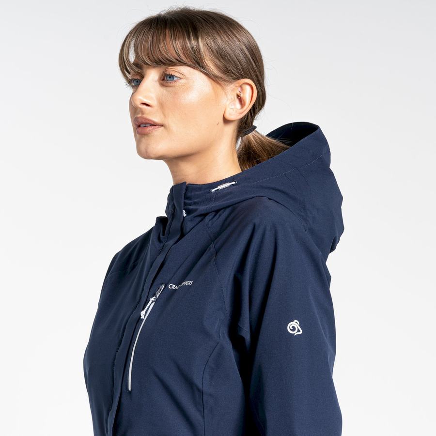 Blue Navy Craghoppers Waterproof Caldbeck Women's Jackets | DDV981IZ