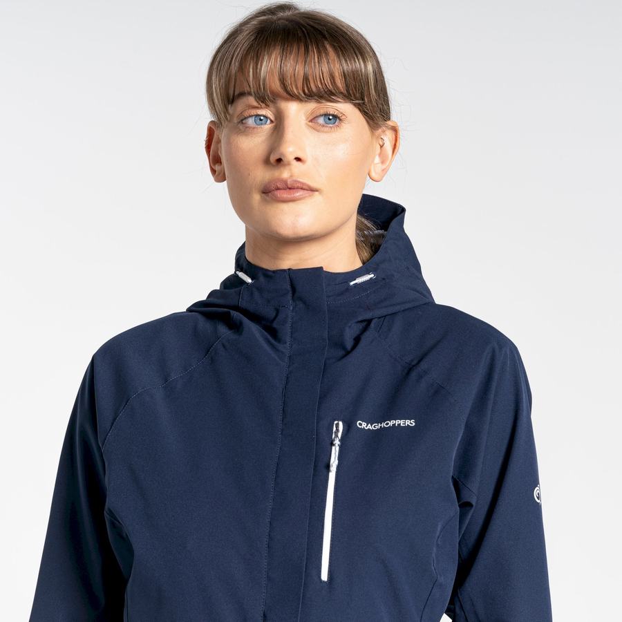 Blue Navy Craghoppers Waterproof Caldbeck Women's Jackets | DDV981IZ