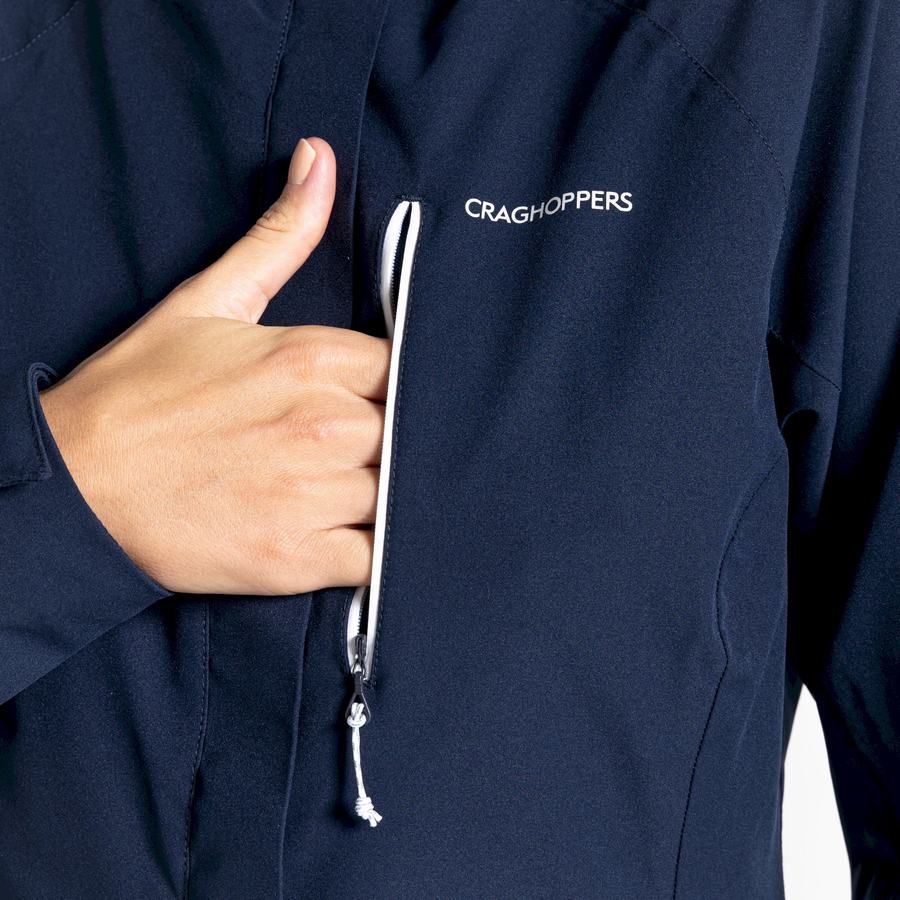 Blue Navy Craghoppers Waterproof Caldbeck Women's Jackets | DDV981IZ