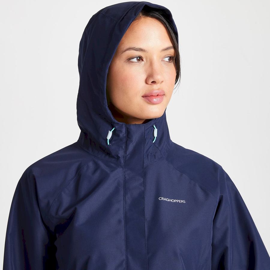 Blue Navy Craghoppers Waterproof Orion Women's Jackets | VKU2682BQ