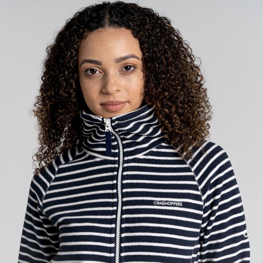 Blue Navy Stripes Craghoppers Ella Women's Sweaters | IUM1821KL