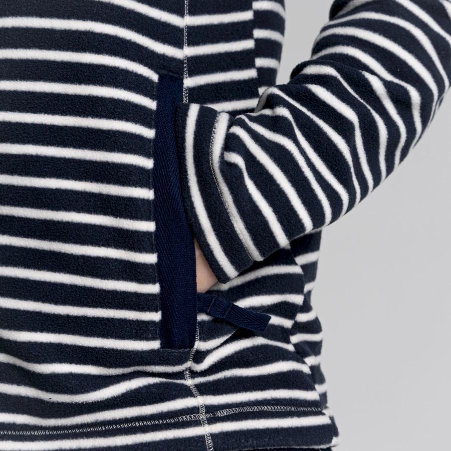 Blue Navy Stripes Craghoppers Ella Women's Sweaters | IUM1821KL