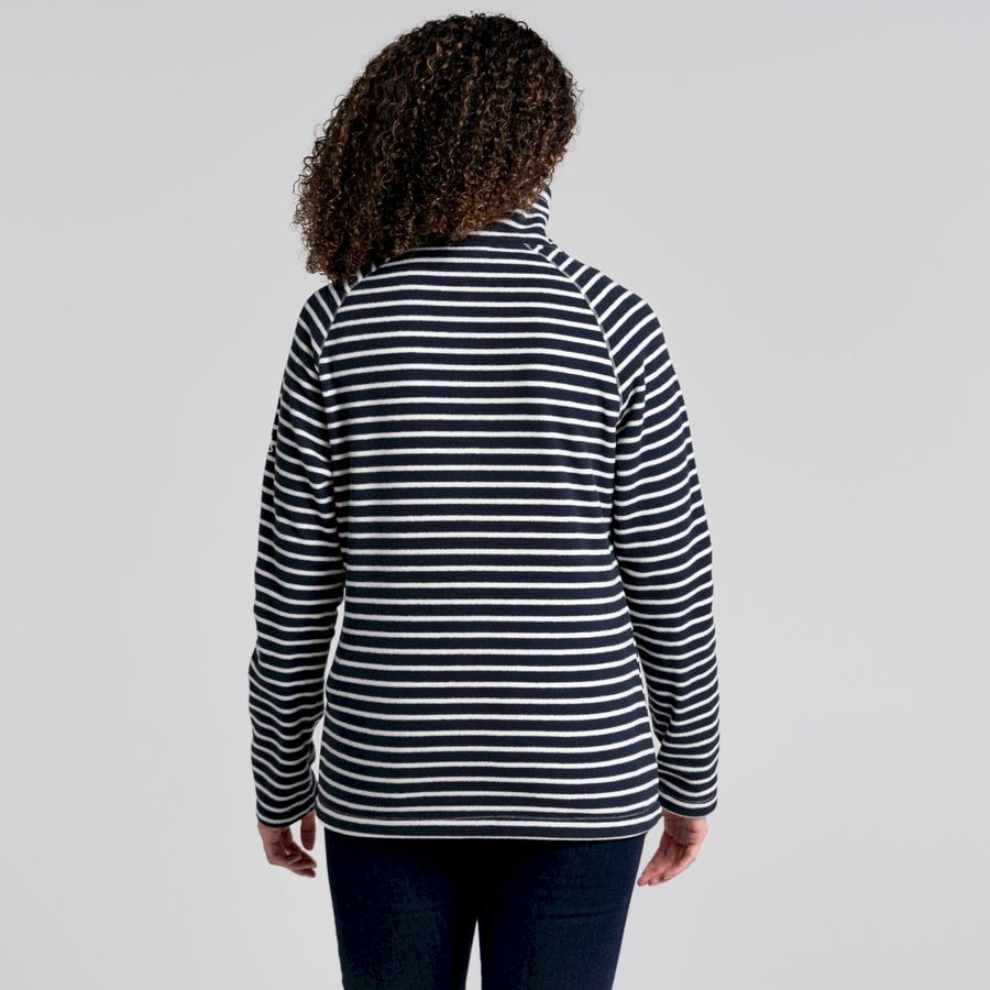 Blue Navy Stripes Craghoppers Ella Women's Sweaters | IUM1821KL