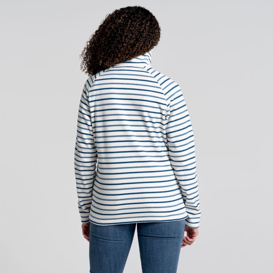 Blue Stripes Craghoppers Ella Overhead Women's Sweaters | YDB2531YN