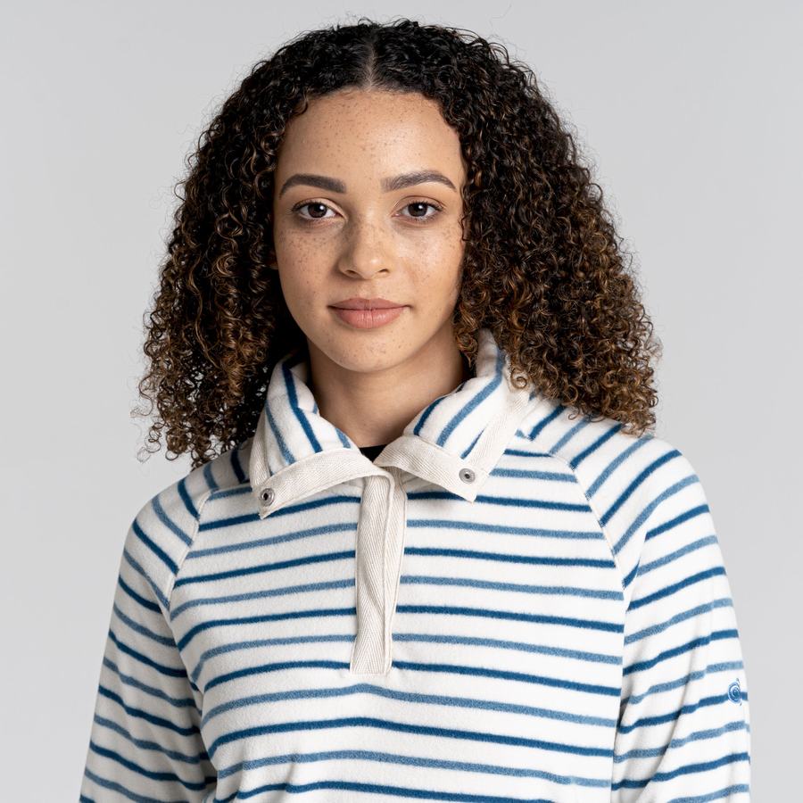 Blue Stripes Craghoppers Ella Overhead Women's Sweaters | YDB2531YN