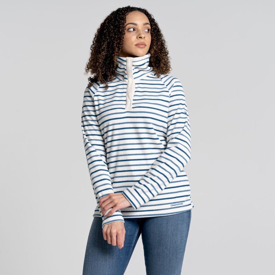 Blue Stripes Craghoppers Ella Overhead Women's Sweaters | YDB2531YN