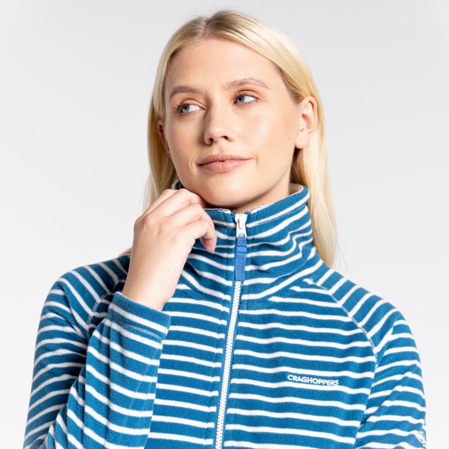 Blue Stripes Craghoppers Ella Women's Sweaters | MVD1696VA