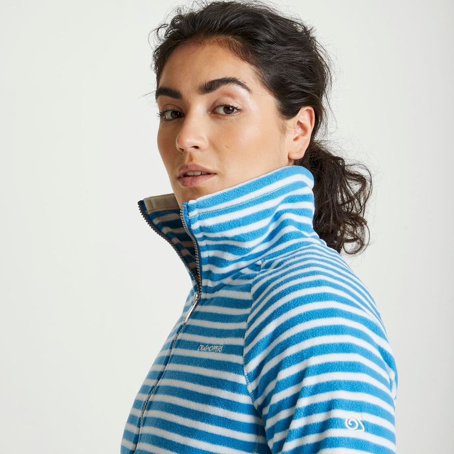 Blue Stripes Craghoppers Natalia Women's Sweaters | BNJ854BM