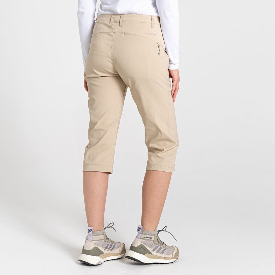 Brown Craghoppers Kiwi Pro II Crop Women's Trousers | QCT3986GO