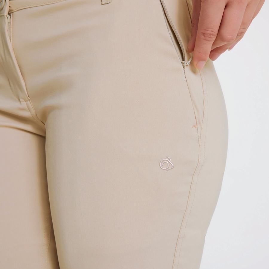 Brown Craghoppers Kiwi Pro II Women's Trousers | NHS8552LD