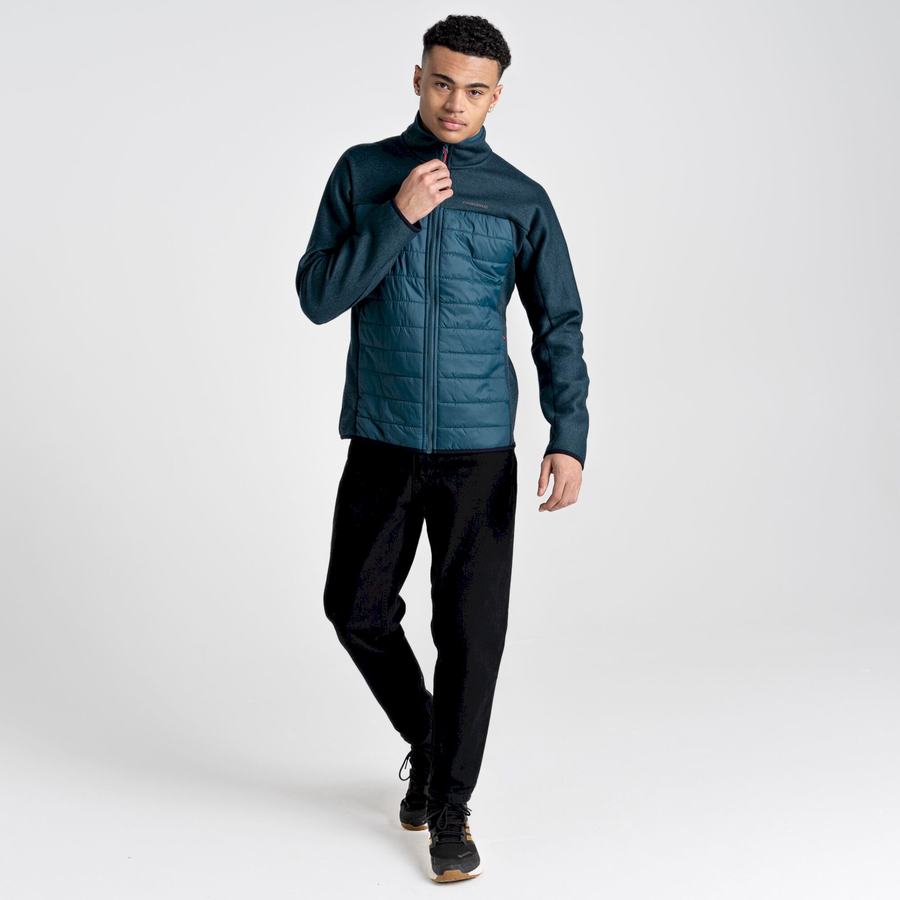 Dark Blue Craghoppers Kennett Hybrid Men's Jackets | ECJ7539EV