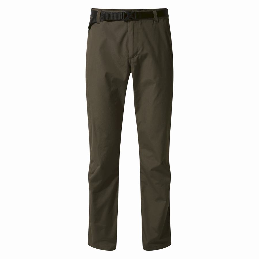 Dark Green Craghoppers Kiwi Boulder Men's Trousers | BLZ8996YQ