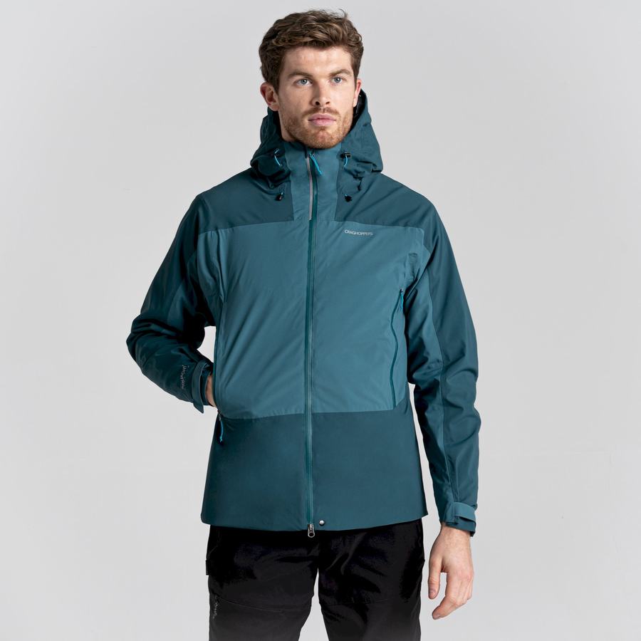 Dark Green Craghoppers Waterproof Gryffin Men's Jackets | EQU2744BB