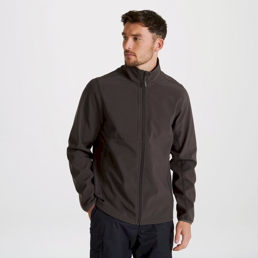 Dark Grey Craghoppers Expert Basecamp Softshell Men's Jackets | AJU10089PK