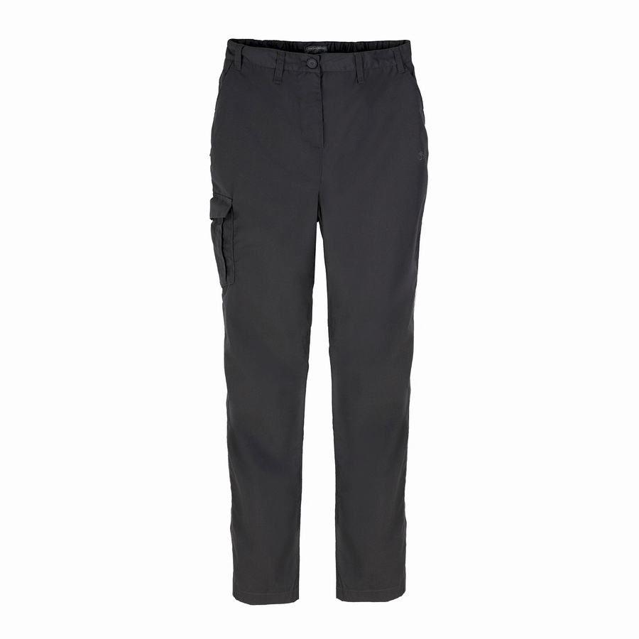 Dark Grey Craghoppers Expert Kiwi Women's Trousers | DQW6912QG