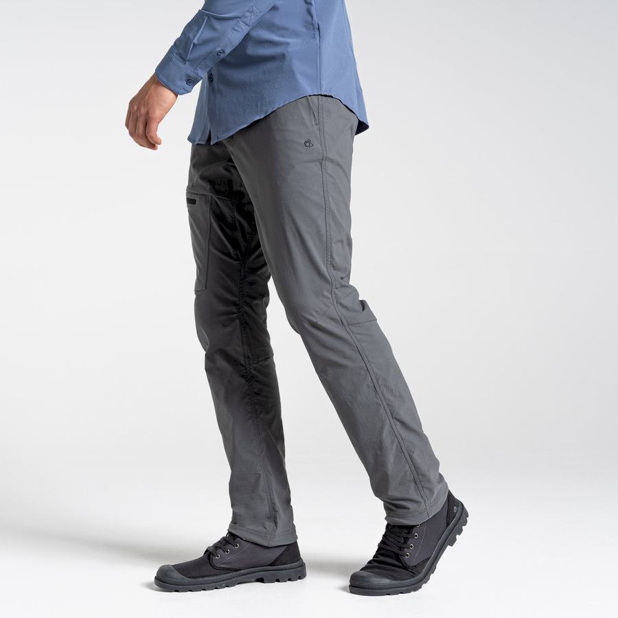 Dark Grey Craghoppers NosiLife Pro Active Men's Trousers | SHE3280YY