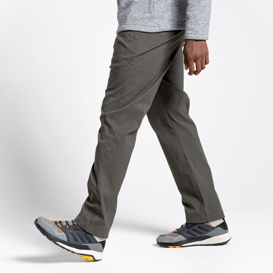 Dark Khaki Craghoppers Kiwi Pro II Men's Trousers | RZA9752BP