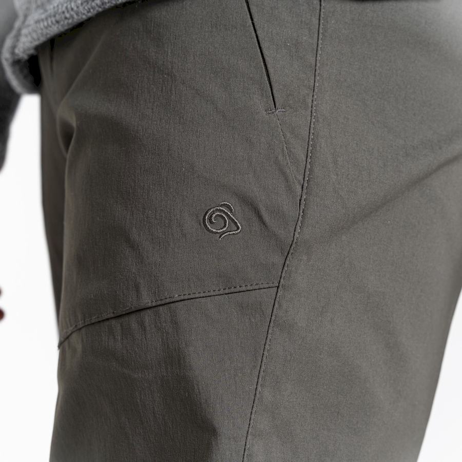 Dark Khaki Craghoppers Kiwi Pro II Men's Trousers | RZA9752BP