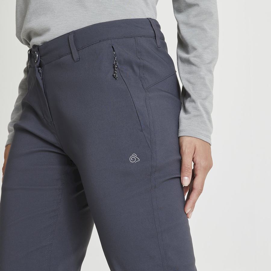 Deep Grey Craghoppers Kiwi Pro II Winter Lined Women's Trousers | CZE6778HR