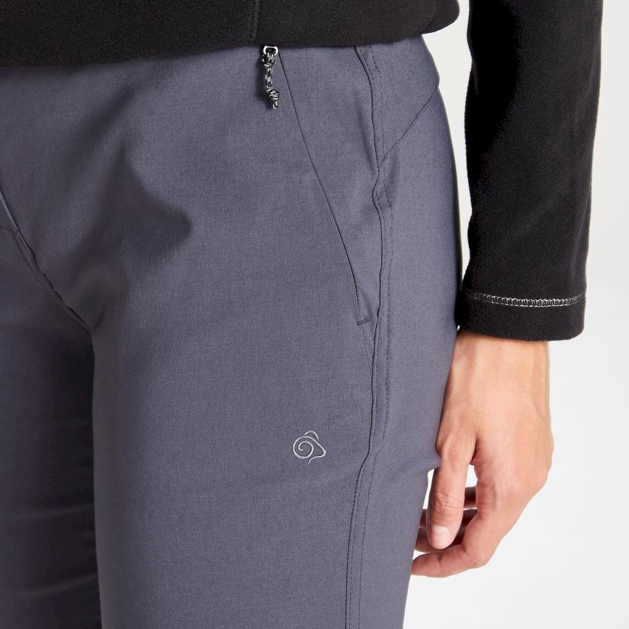 Deep Grey Craghoppers Kiwi Pro II Women's Trousers | GEL7437TR