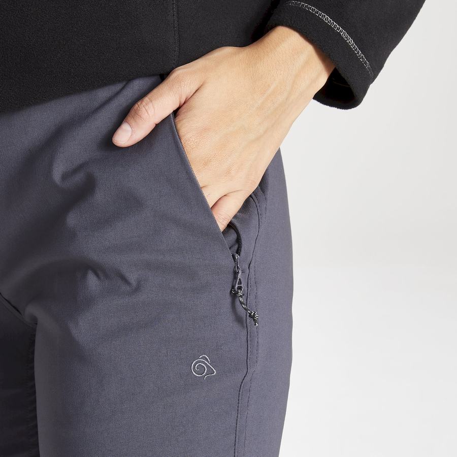 Deep Grey Craghoppers Kiwi Pro II Women's Trousers | GEL7437TR