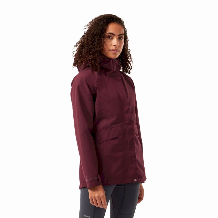 Deep Red Craghoppers Ellis GORE-TEX Women's Jackets | JRY9441ZQ