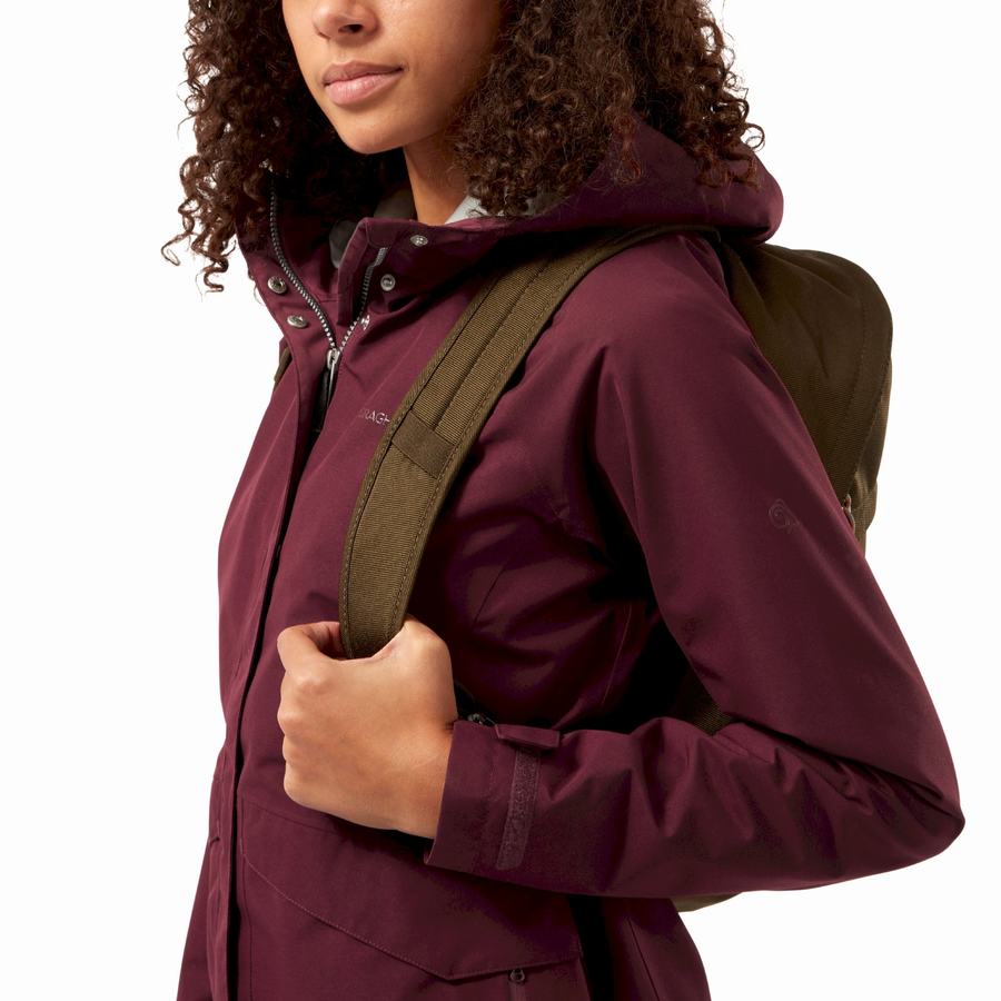 Deep Red Craghoppers Ellis GORE-TEX Women's Jackets | JRY9441ZQ