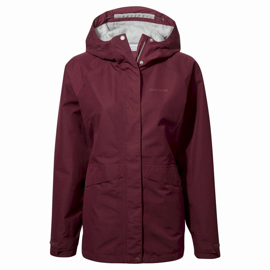 Deep Red Craghoppers Ellis GORE-TEX Women\'s Jackets | JRY9441ZQ