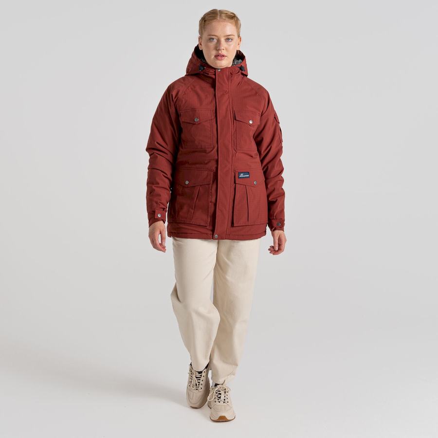 Deep Red Craghoppers Waverley Thermic Women's Jackets | KUI245IR