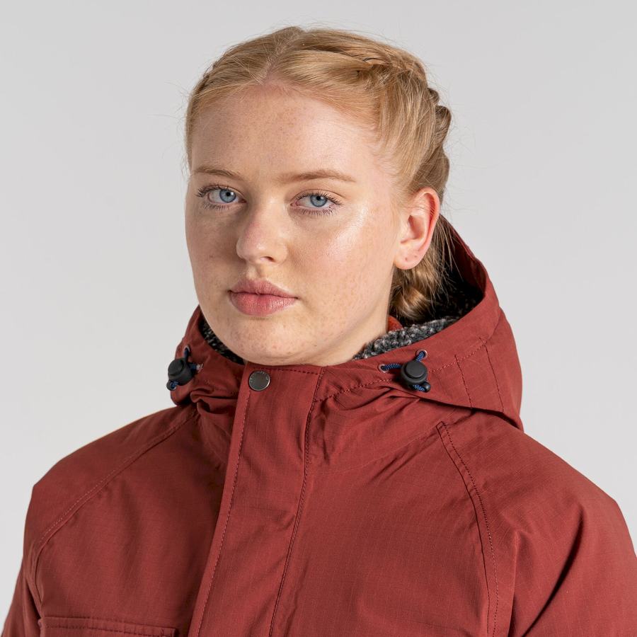 Deep Red Craghoppers Waverley Thermic Women's Jackets | KUI245IR