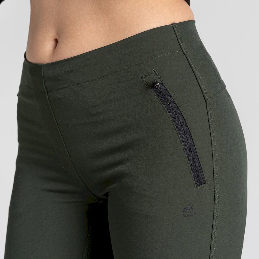 Green Craghoppers Expedition Women's Leggings | RBS2365LX