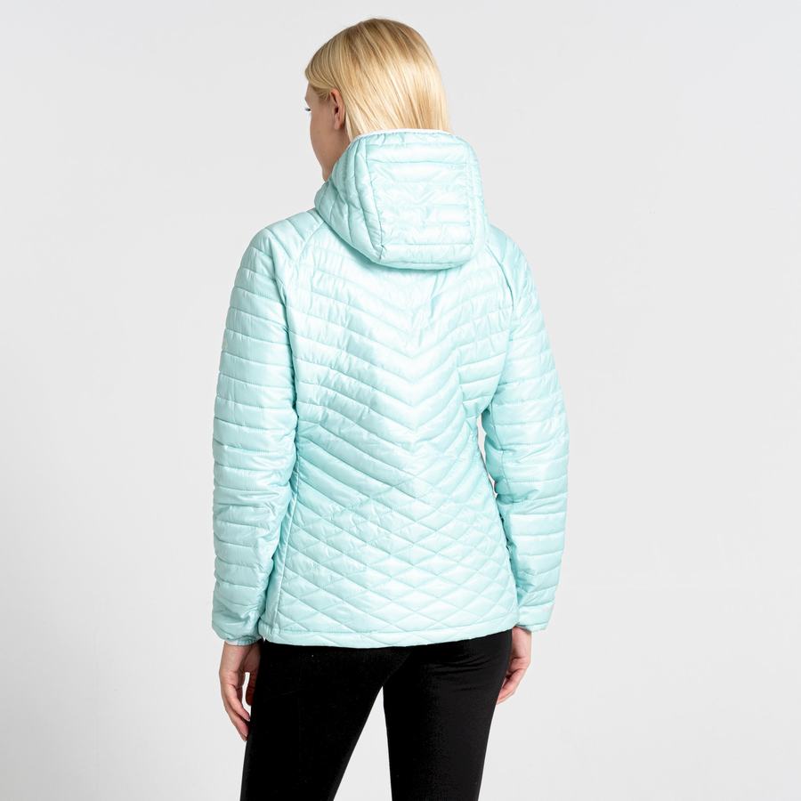 Green Craghoppers Insulated ExpoLite Hooded Women's Jackets | HHN3757OP