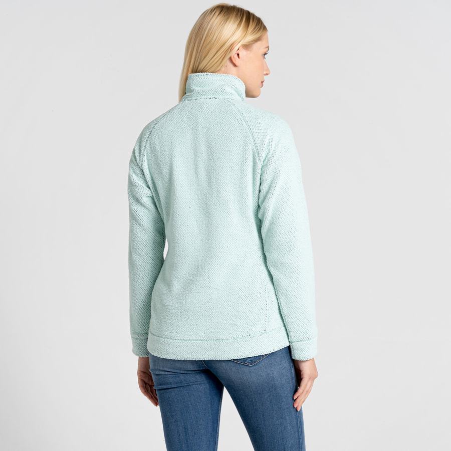 Green Craghoppers Lilian Half Zip Women's Sweaters | AMA6745XE