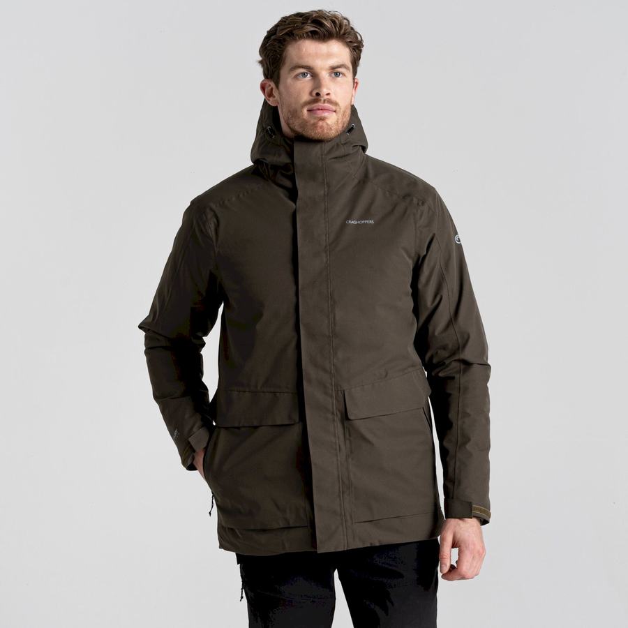 Green Craghoppers Lorton Thermic Men's Jackets | BZB1749PJ