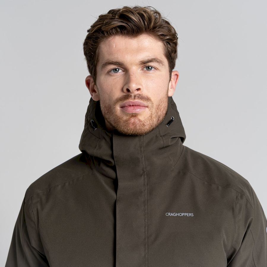 Green Craghoppers Lorton Thermic Men's Jackets | BZB1749PJ